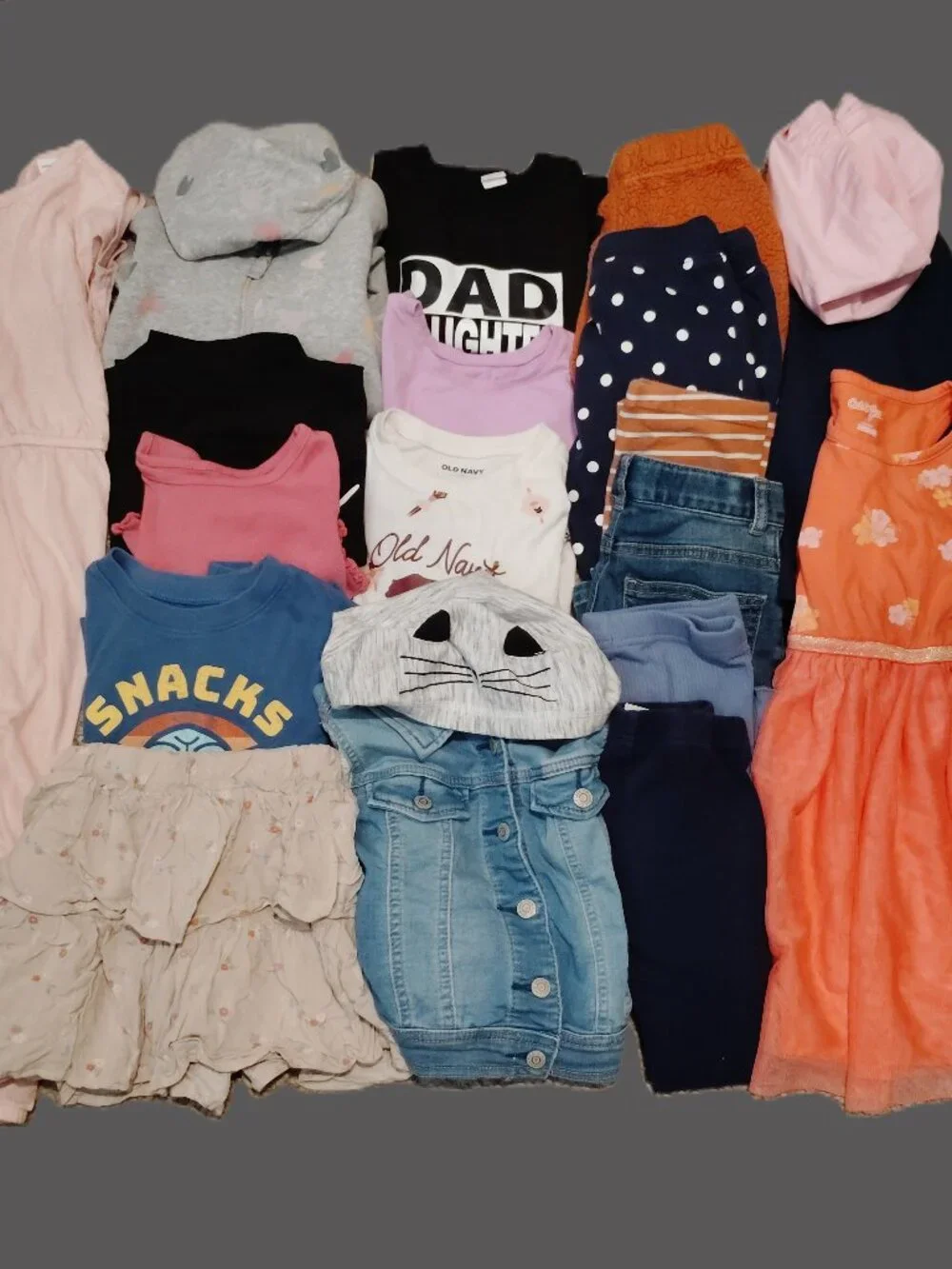 HUGE LOT CLOTHES TOPS LEGGINGS JACKET OUTFITS OLD NAVY SWISS TECH~GIRLS SIZE 4T